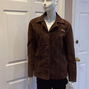 Skotts Washable Suede Brown Suede Jacket size Medium